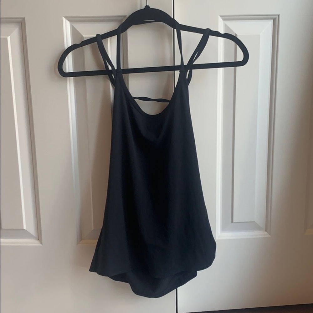 Black tank w open back